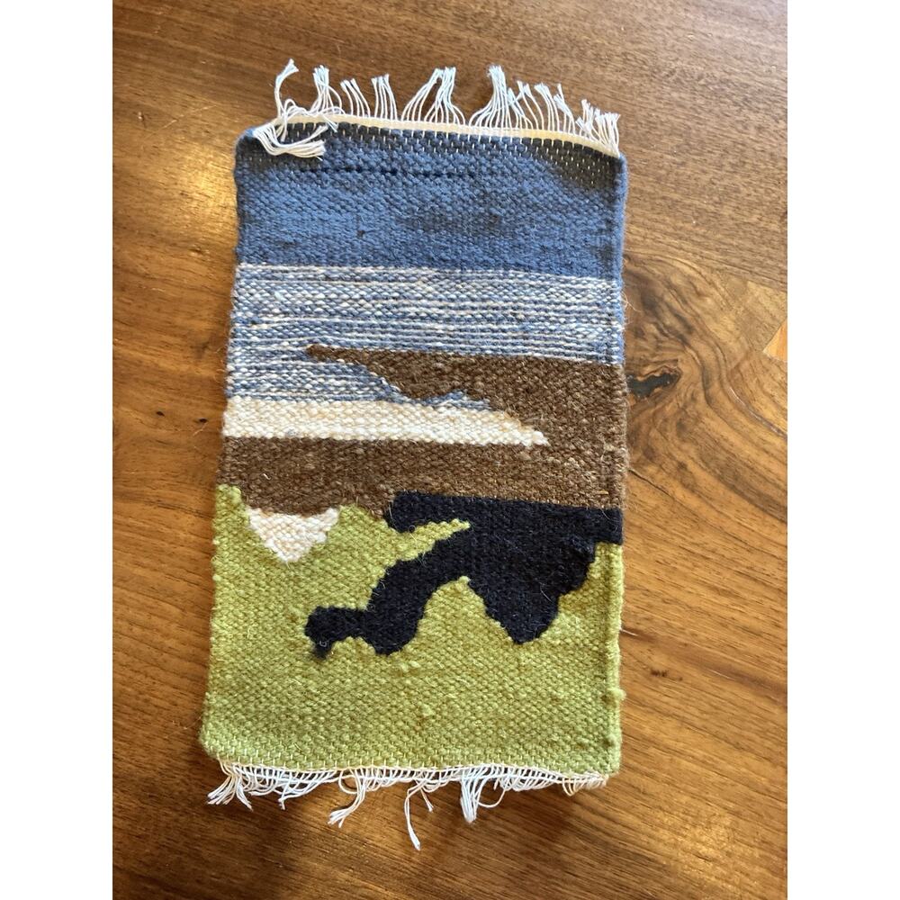 Vintage‎ Kilim Handwoven Wool Tapestry Hanging Or Mat